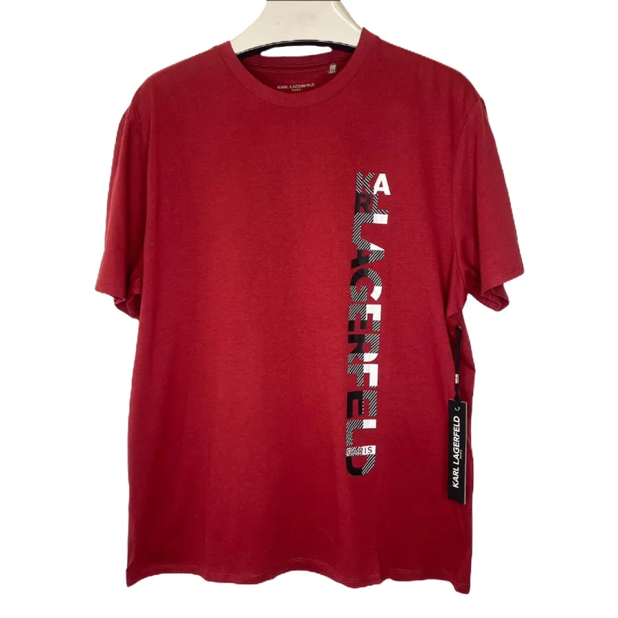 Thời trang Đỏ đô - Áo Phông Nam Karl Lagerfeld Tshirt LM2G2527 GB03 Màu Đỏ Đô Size M - Vua Hàng Hiệu