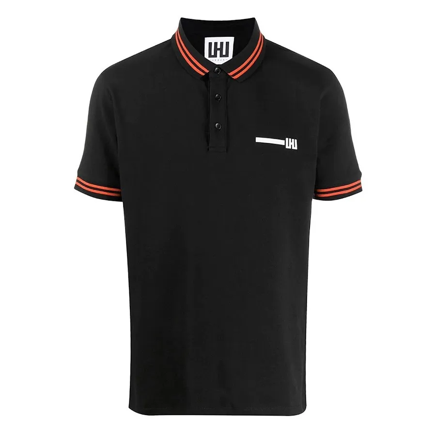 Les Hommes - Áo Polo Nam Les Hommes Polo Shirt UXT500 Màu Đen Size S - Vua Hàng Hiệu