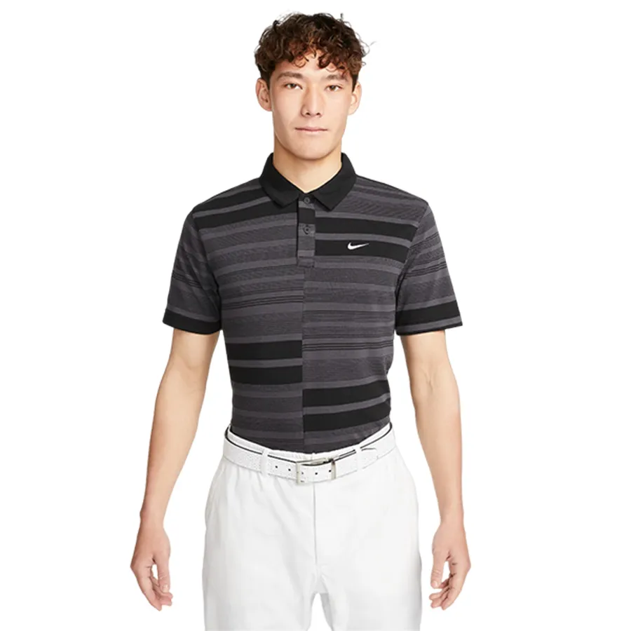 Thời trang - Áo Polo Nam Nike Dri-Fit Unscripted Men's Golf DV7907-010 Màu Xám Đen Size L - Vua Hàng Hiệu