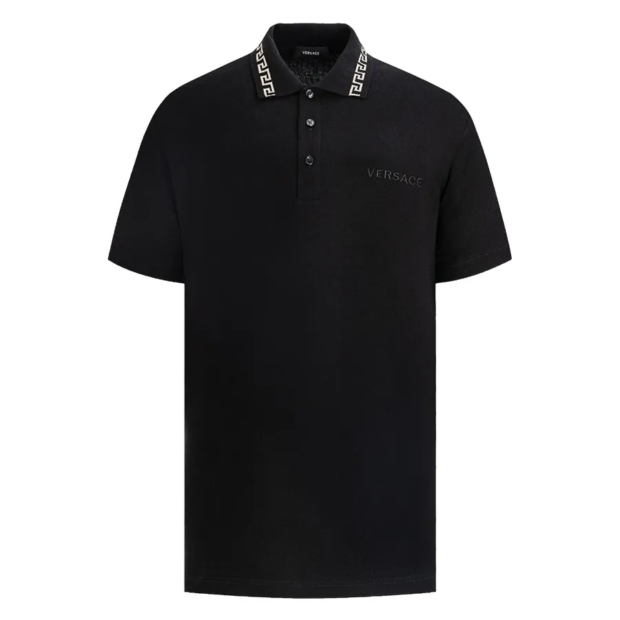 Áo Polo Nam Versace Black Polo Shirt A89504S Màu Đen Size XS