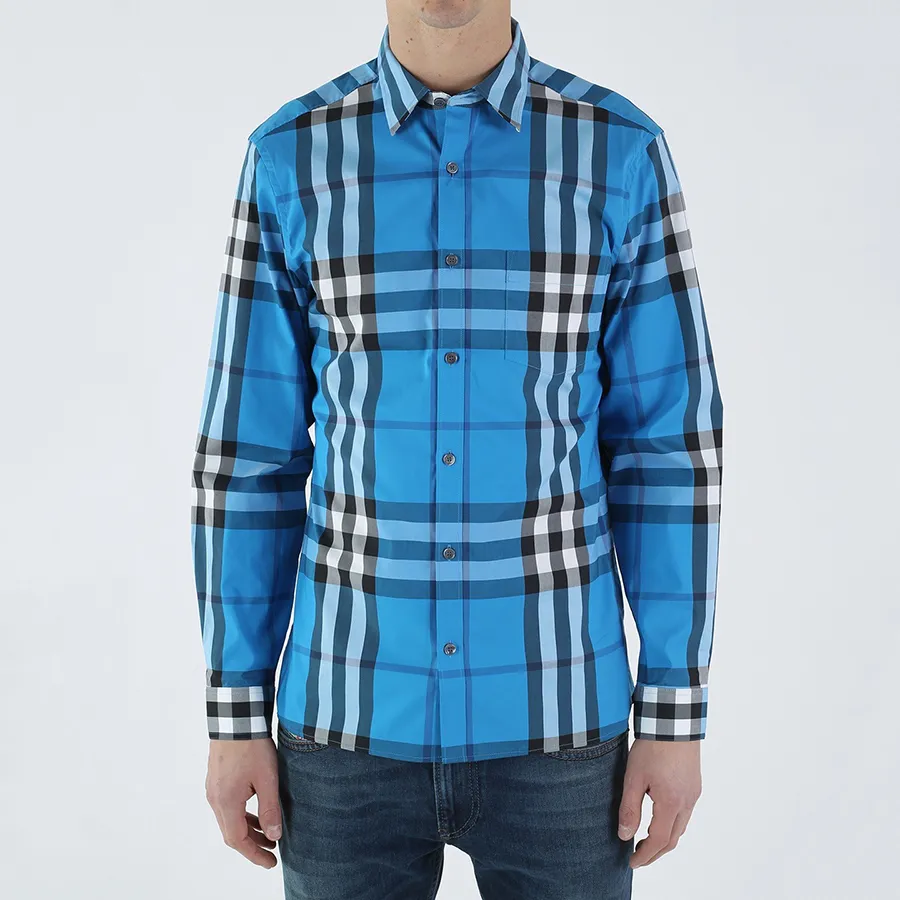 BURBERRY カフス No.401◇ （Áo Sơ Mi Nam Burberry Checked Shirt  