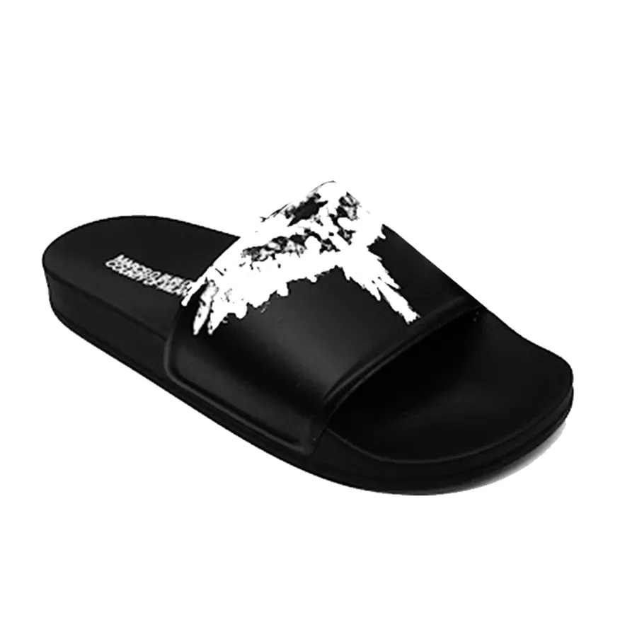 Marcelo Burlon - Dép Nam Marcelo Burlon Wing Slides With Logo Màu Đen Size 41 - Vua Hàng Hiệu