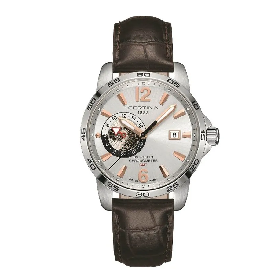 Đồng Hồ Nam Certina Podium GMT Watch C034.455.16.037.01 Màu Nâu