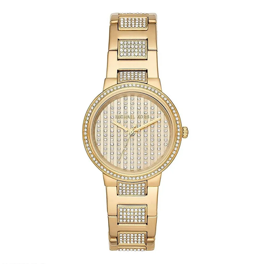 Đồng hồ Michael Kors - Đồng Hồ Nữ Michael Kors Gabbi Stainless Steel Glitz Watch MK3985 Màu Vàng Gold - Vua Hàng Hiệu