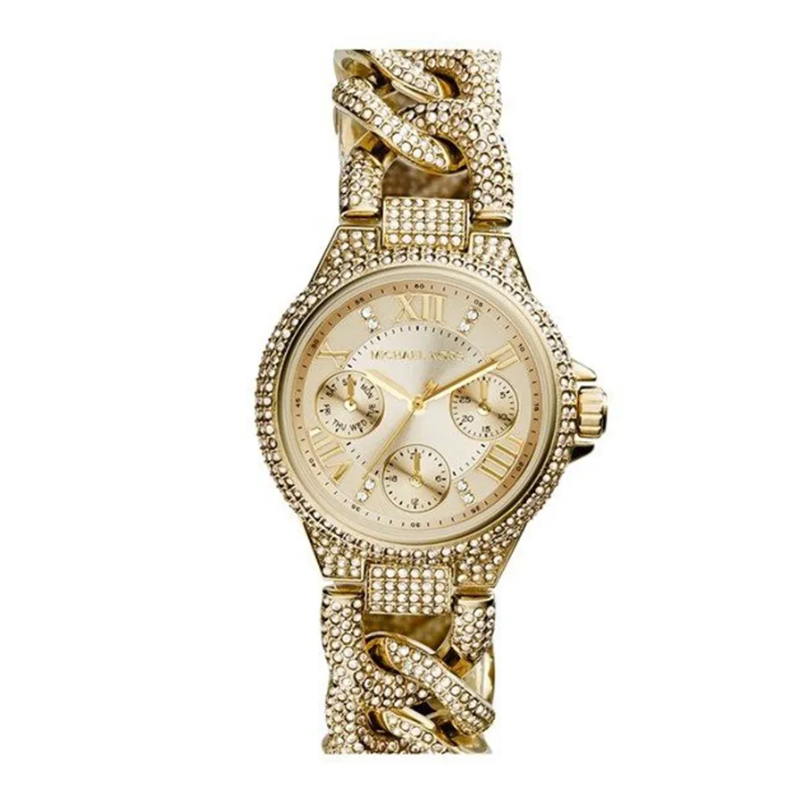 Đồng hồ Michael Kors - Đồng Hồ Nữ Michael Kors MK Camille Mini Champagne Watch 34mm Màu Vàng Gold - Vua Hàng Hiệu