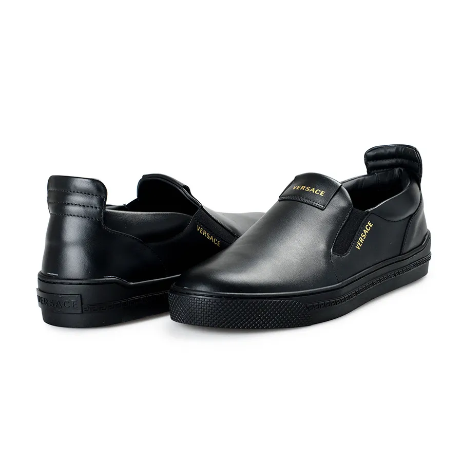 Giày Versace Đen - Giày Slip On Nam Versace DSU8140S Màu Đen Size 42 - Vua Hàng Hiệu