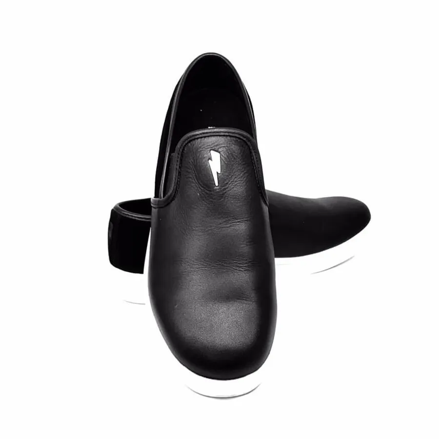 Giày Slip On Neil Barrett Black Leather Màu Đen Size 40 