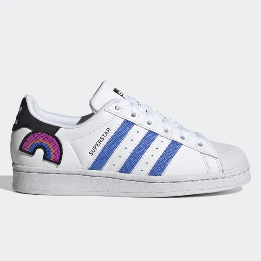 Giày Sneaker Nữ Adidas Superstar Pulse Blue GV8978 Màu Trắng Size