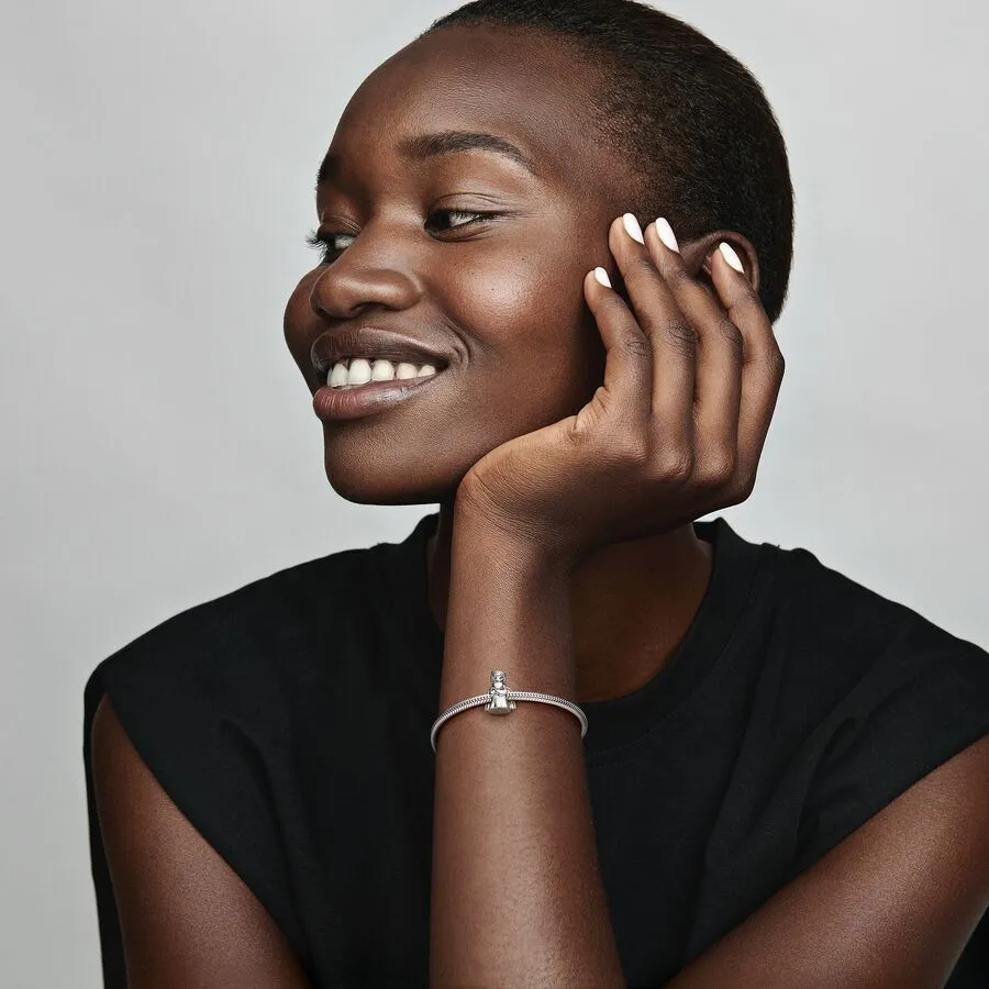 Hạt Vòng Charm Pandora Angel Sterling Silver 798413C00 Màu Bạc