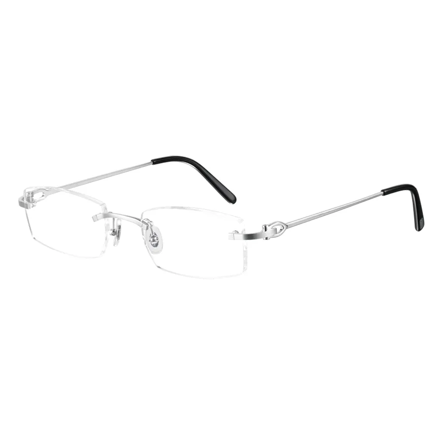 Kính mắt Cartier Bạc - Kính Mắt Cận Cartier Glasses CT0045O 001 Màu Bạc - Vua Hàng Hiệu