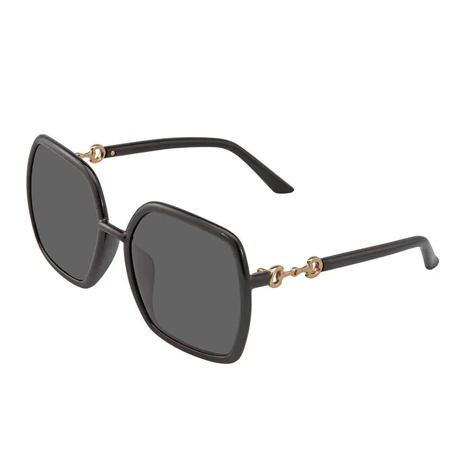 Kính Mát Nữ Gucci Grey Oversized Ladies Sunglasses GG0890SA 001 Màu Xám Đen