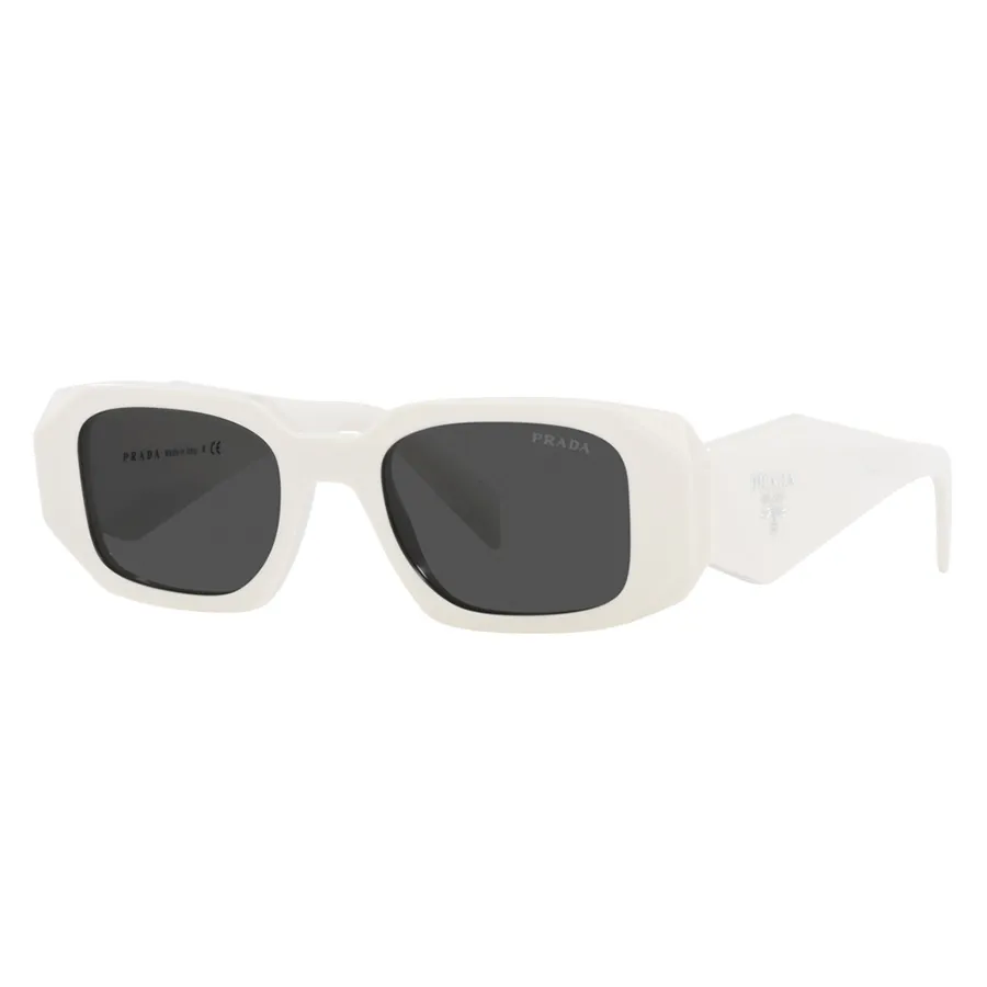 Kính mắt Xám trắng - Kính Mát Nữ Prada Sunglasses PR17WS 1425S0 3N Ivory / Dark Grey Lens Màu Xám Trắng - Vua Hàng Hiệu