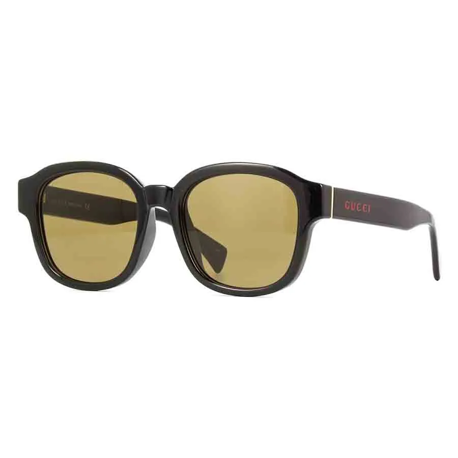 Gucci - Kính Mát Unisex Gucci GG1140SK 003 Màu Vàng Đen - Vua Hàng Hiệu