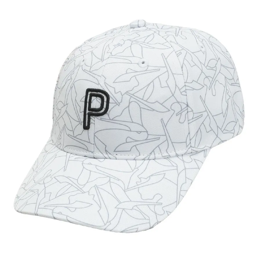 Mũ nón Puma Trắng - Mũ Golf Puma Graphic Cap 025296 Màu Trắng - Vua Hàng Hiệu