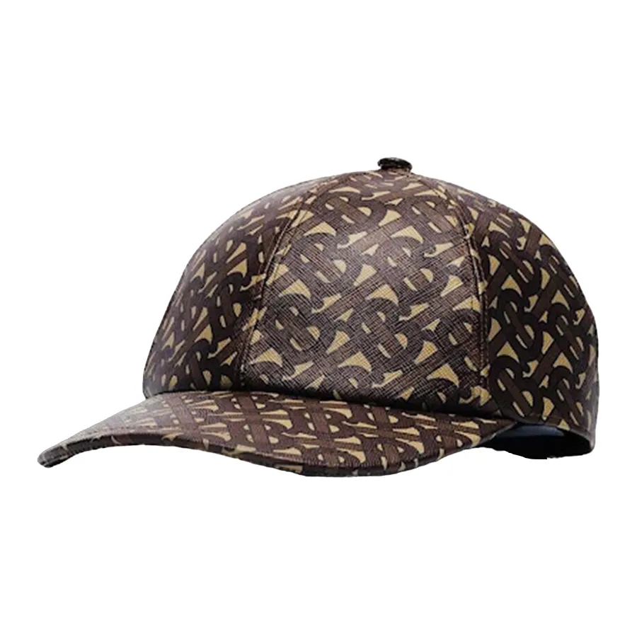 Mũ nón Burberry - Mũ Nam Burberry Monogram Coated Baseball Cap 8018971 Màu Nâu Be Size S - Vua Hàng Hiệu