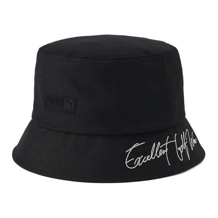 Mũ nón Puma Đen - Mũ Puma Golf EGW Bucket Hat 505229476 Màu Đen - Vua Hàng Hiệu