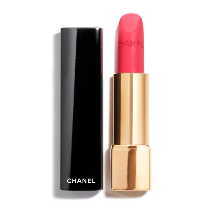 Chanel - Son Chanel Rouge Allure Velvet 43 La Favorite Màu Hồng Cam - Vua Hàng Hiệu