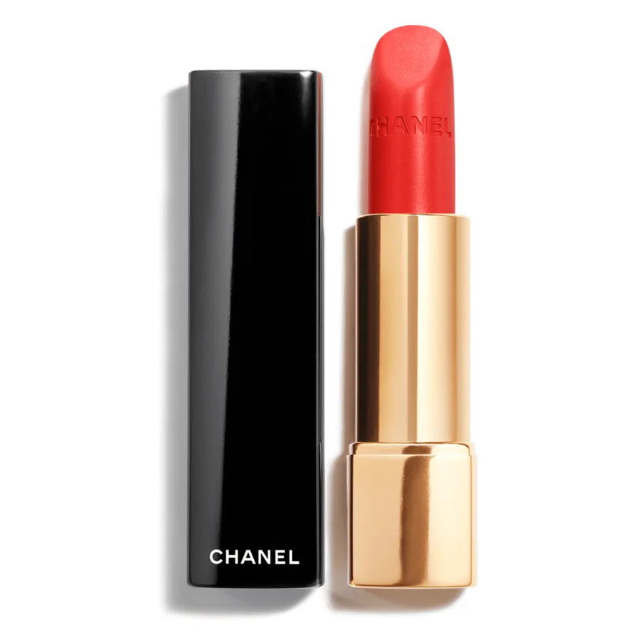 Chanel Đỏ cam - Son Chanel Rouge Allure Velvet Luminous Matte Lip Colour 48 Ardente Màu Đỏ Cam - Vua Hàng Hiệu