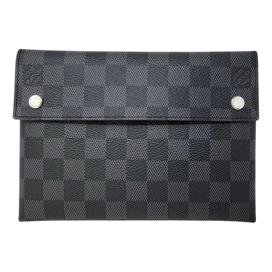 Túi Nam Louis Vuitton LV Alpha Triple Pouch Damier Graphite Màu Xám Đen