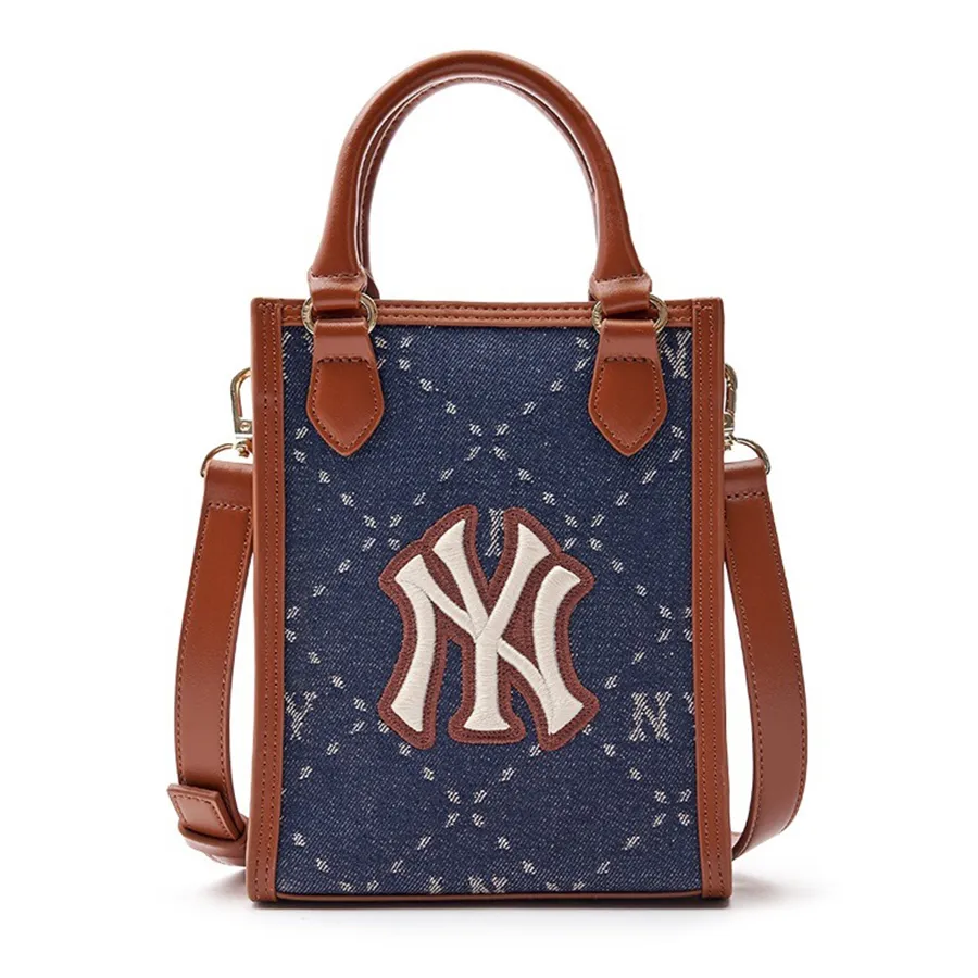 Túi xách MLB Xanh navy - Túi Đeo Chéo MLB Classic Monogram Jacquard New York Yankees Bag 7ACRMD93N-50NYS Màu Xanh Navy - Vua Hàng Hiệu