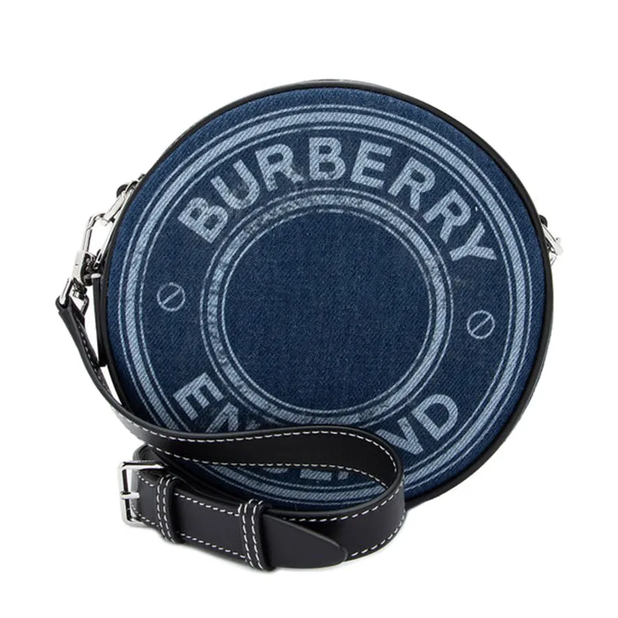 Túi Đeo Chéo Nữ Buberry Denim Leather Logo Graphic Louise Mini Crossbody Bag Màu Xanh Denim