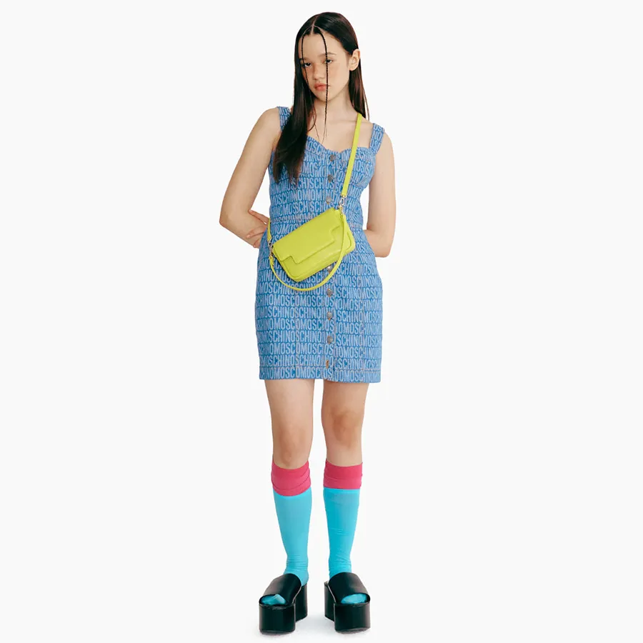 Túi Đeo Vai Nữ Find Kapoor Lia Bag 19 Crinkled Acid Lime Màu