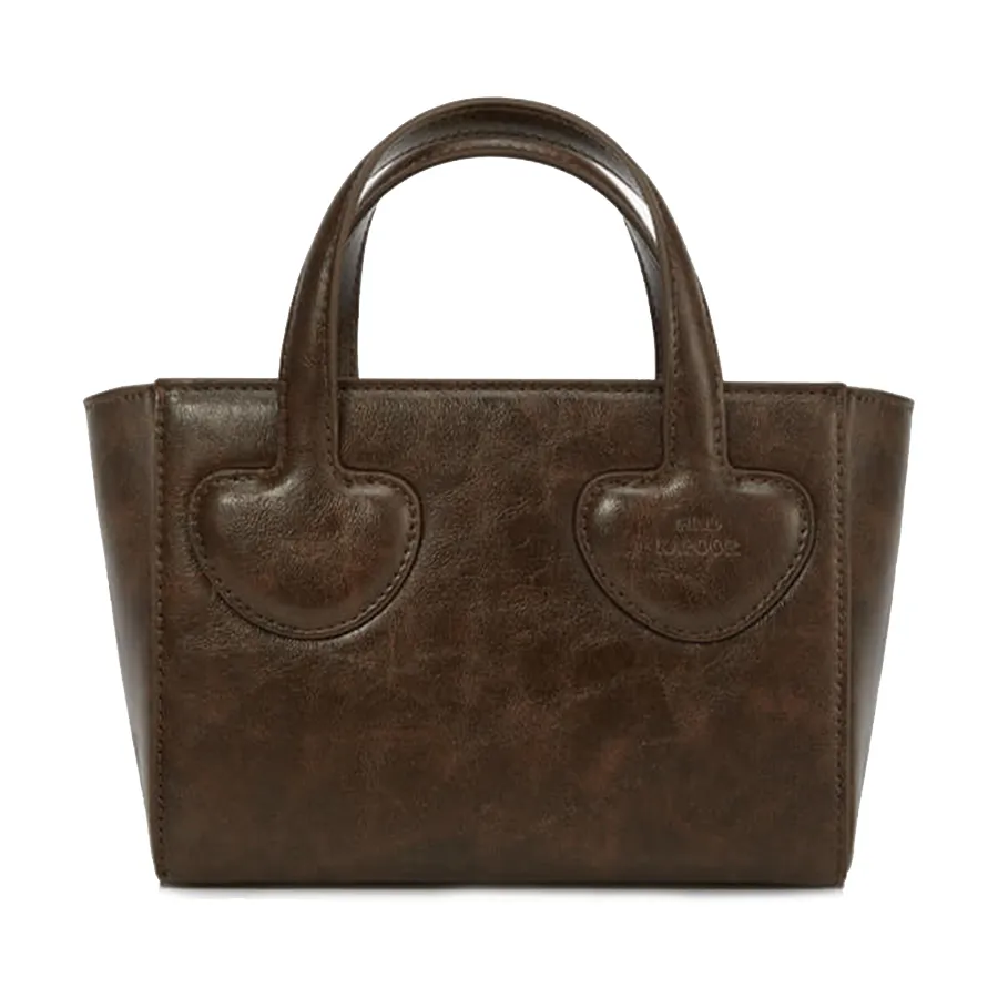 Túi Xách Tay Nữ Find Kapoor Heart Tote Bag 18 Crinkled Brown