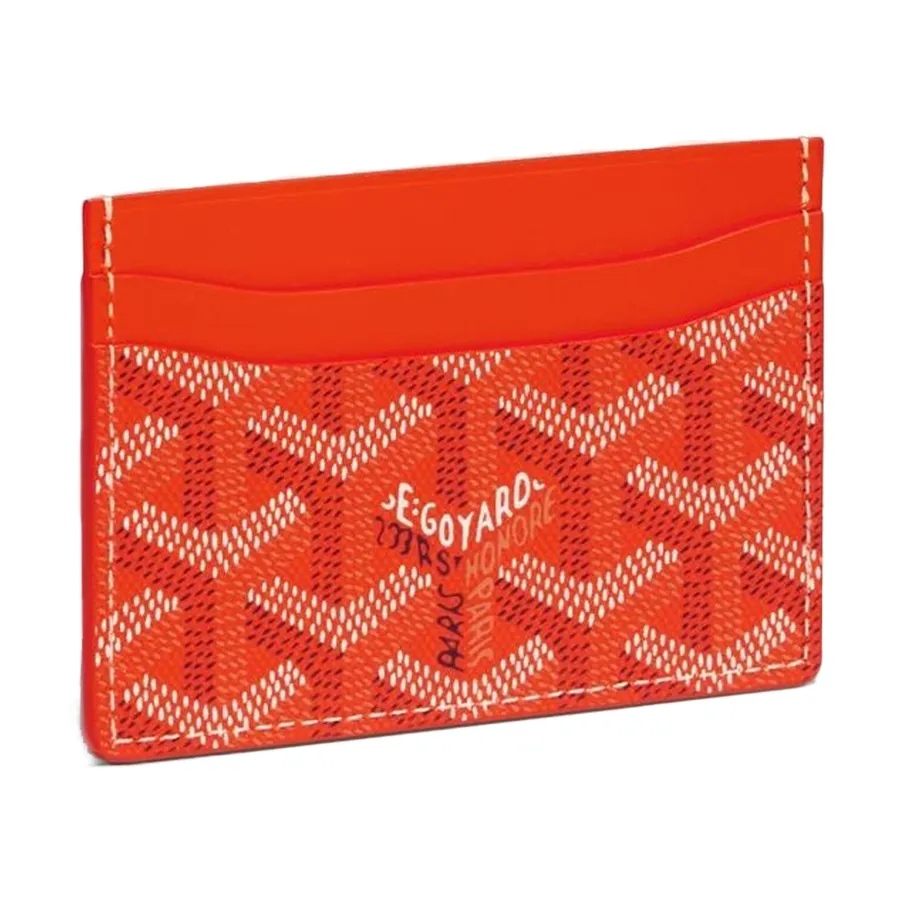 Túi xách Goyard Unisex - Ví Đựng Thẻ Goyard Saint Sulpice STSULPPMLTY07CL07X Màu Cam - Vua Hàng Hiệu