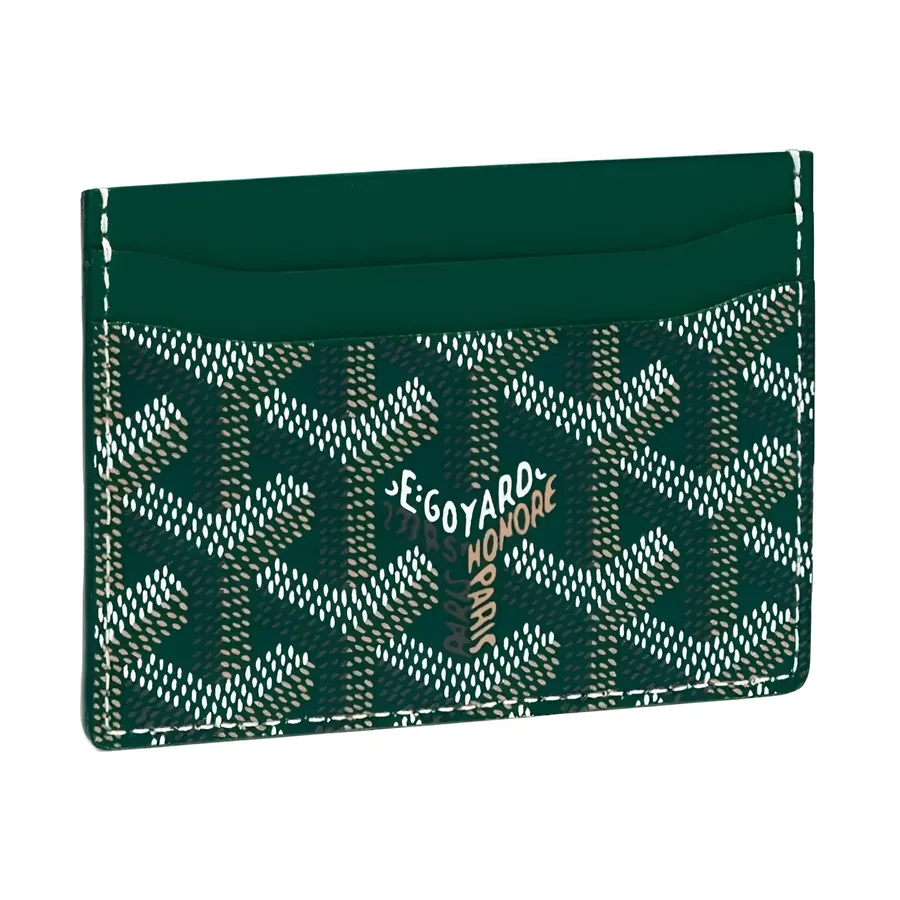 Goyard - Ví Đựng Thẻ Goyard Saint Sulpice STSULPPMLTY09CL09X Màu Xanh Green - Vua Hàng Hiệu