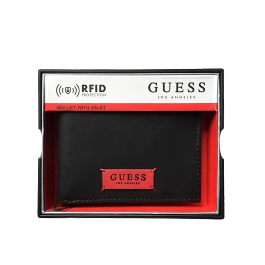 Túi xách Guess - Ví Nam Guess Billfold Mens Leather Wallet Màu Đen - Vua Hàng Hiệu