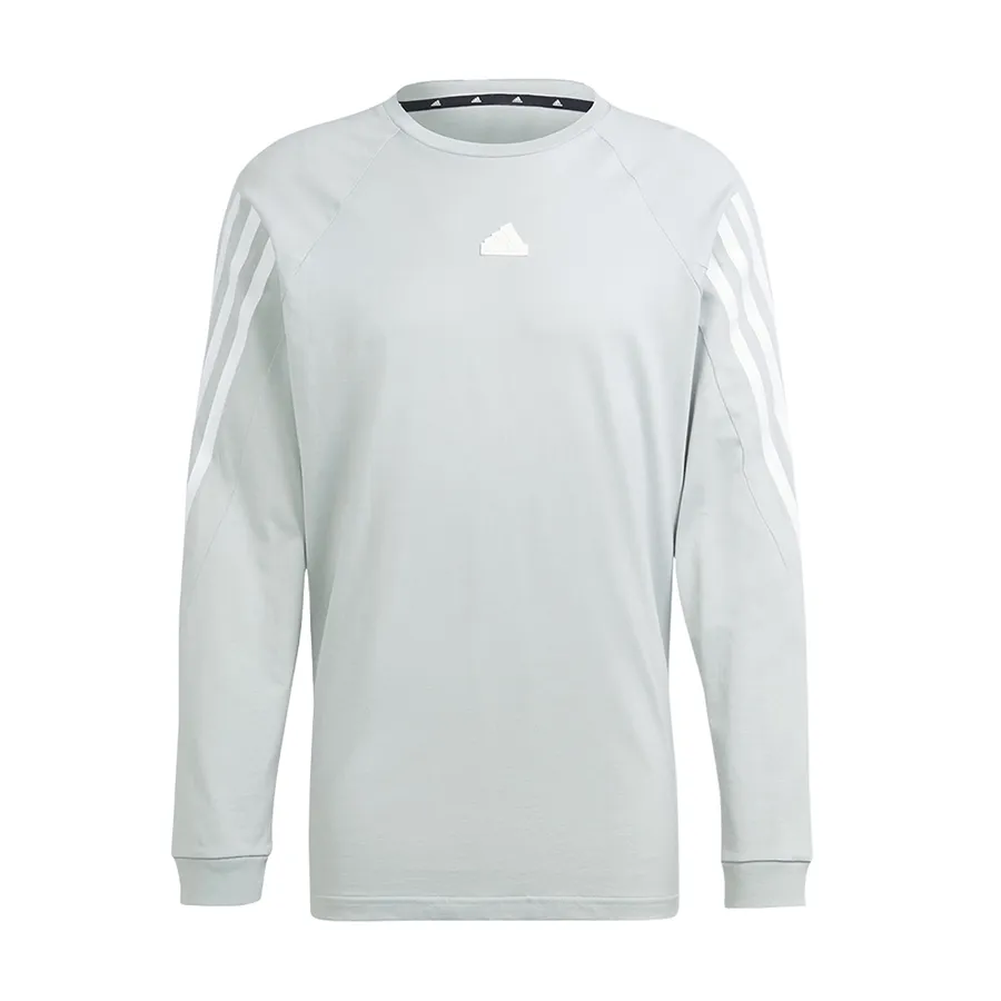 Adidas Áo dài tay - Áo Dài Tay Adidas Future Icons 3-Stripes Long Sleeve Tee IJ6390 Màu Xanh Nhạt - Vua Hàng Hiệu