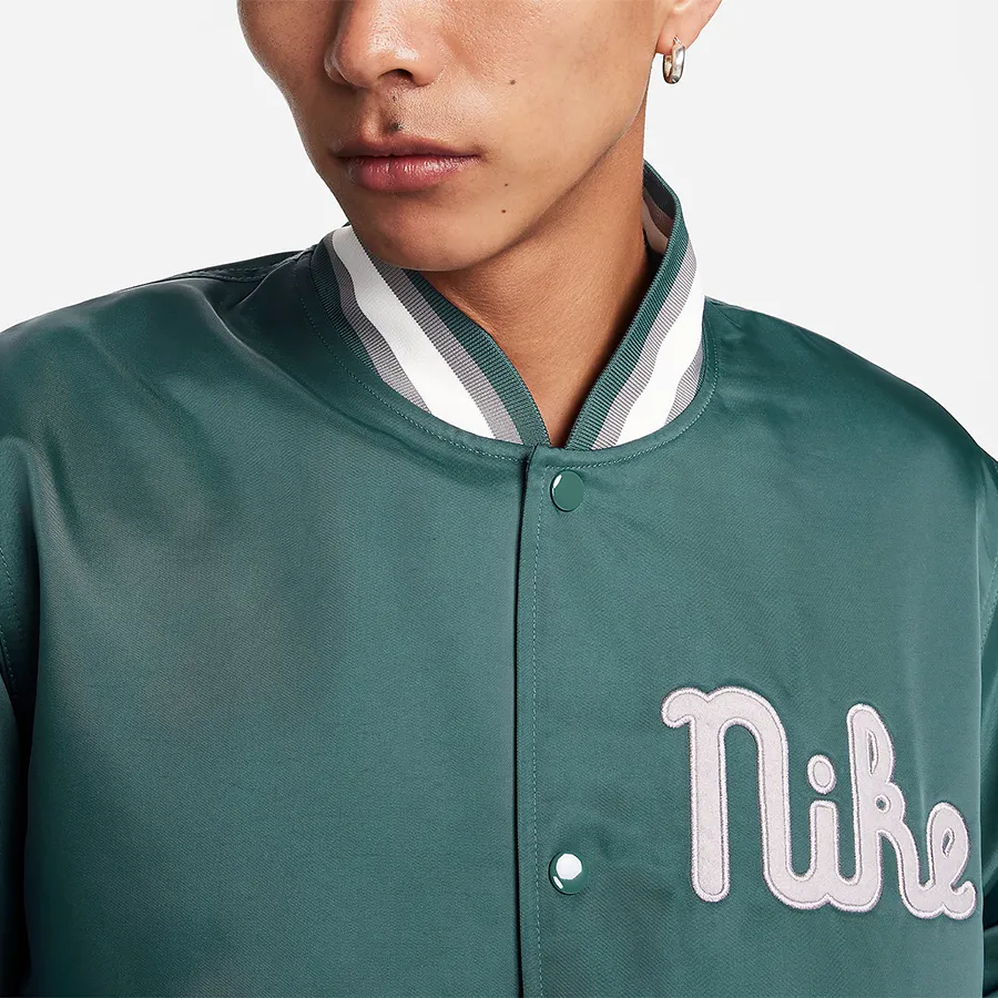 Nike ジャケット FQ7970-328 XL Nike Dugout Loose Satin Jacket 'Green' FQ7970-328