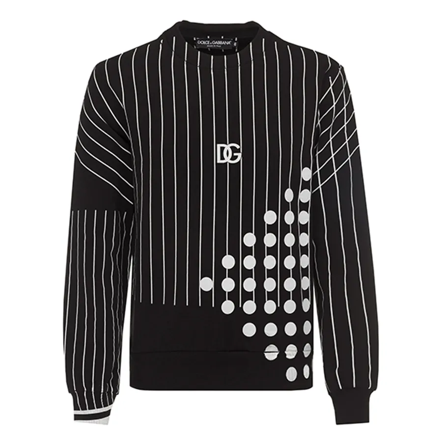 Dolce & Gabbana Đen trắng - Áo Nỉ Nam Dolce & Gabbana D&G Sweatshirt With A Print G9OW6T G7C9Q.S9000_46_222_2 Màu Đen Trắng - Vua Hàng Hiệu
