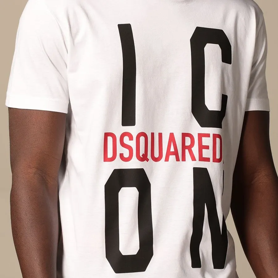 Áo Phông Nam Dsquared2 Icon Tshirt S79GC0021 Màu Trắng Size