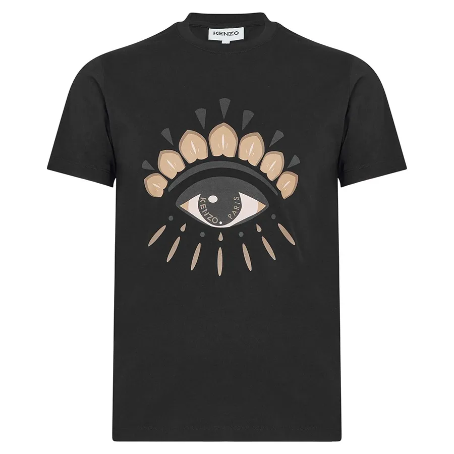 Kenzo - Áo Phông Nam Kenzo Icon Eye Print Cotton 4YC99 TShirt Màu Đen Size XS - Vua Hàng Hiệu