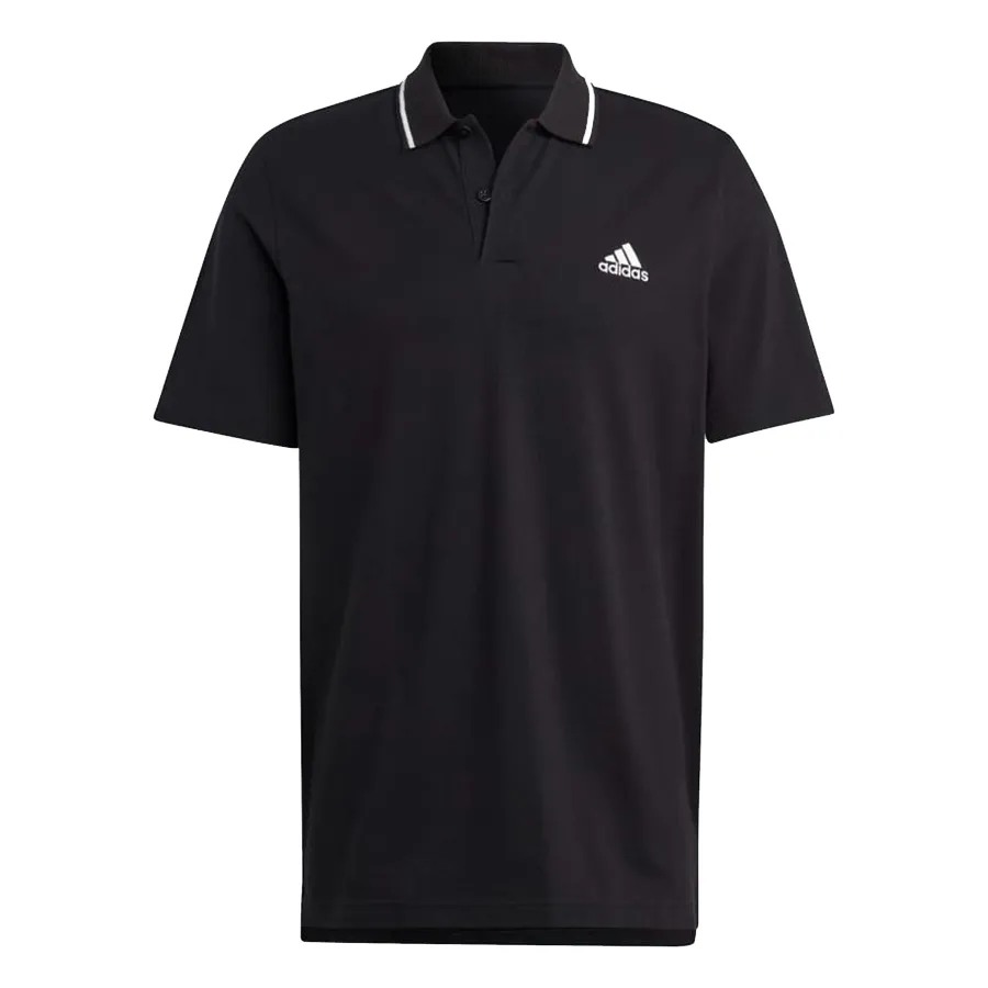 Thời trang Adidas Áo Polo - Áo Polo Nam Adidas Piqué Essentials Small Logo Fabric Shirt IC9314 Màu Đen Size S - Vua Hàng Hiệu