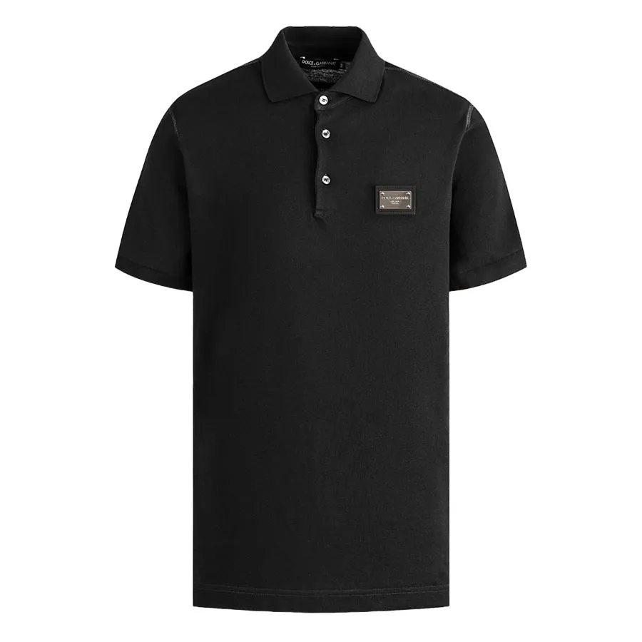 Dolce & Gabbana Áo Polo - Áo Polo Nam Dolce & Gabbana D&G Black Logo Plaque G8PL4T G7F2H N0000 Màu Đen - Vua Hàng Hiệu