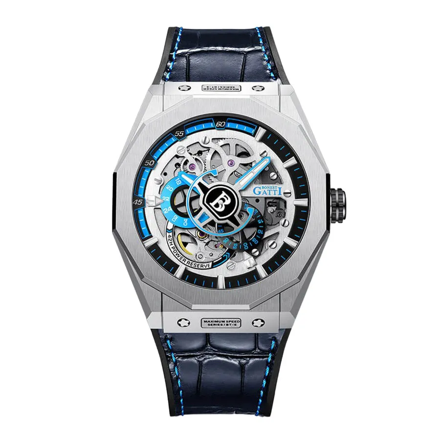 Đồng hồ Bonest Gatti Nam - Đồng Hồ Nam Bonest Gatti Maximum Speed Blue BG7601-B1 Màu Xanh Blue - Vua Hàng Hiệu