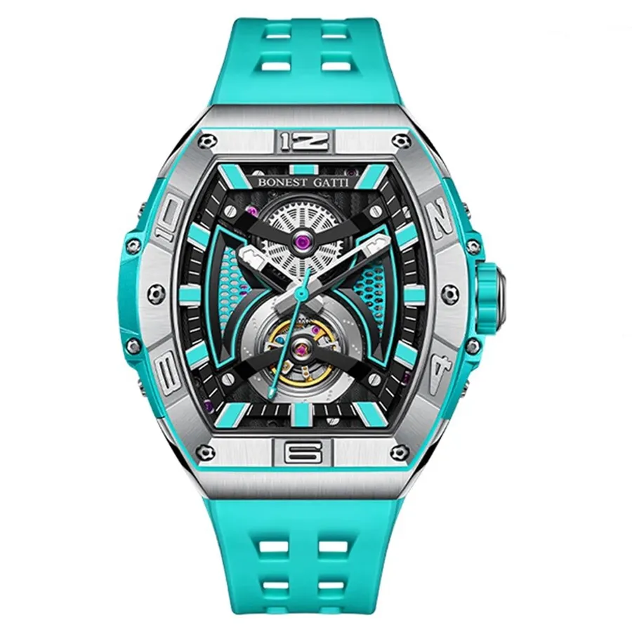 Đồng hồ Bonest Gatti Nam - Đồng Hồ Nam Bonest Gatti Mechanical Wristwatch Luminous BG5701-A3 Màu Xanh - Vua Hàng Hiệu