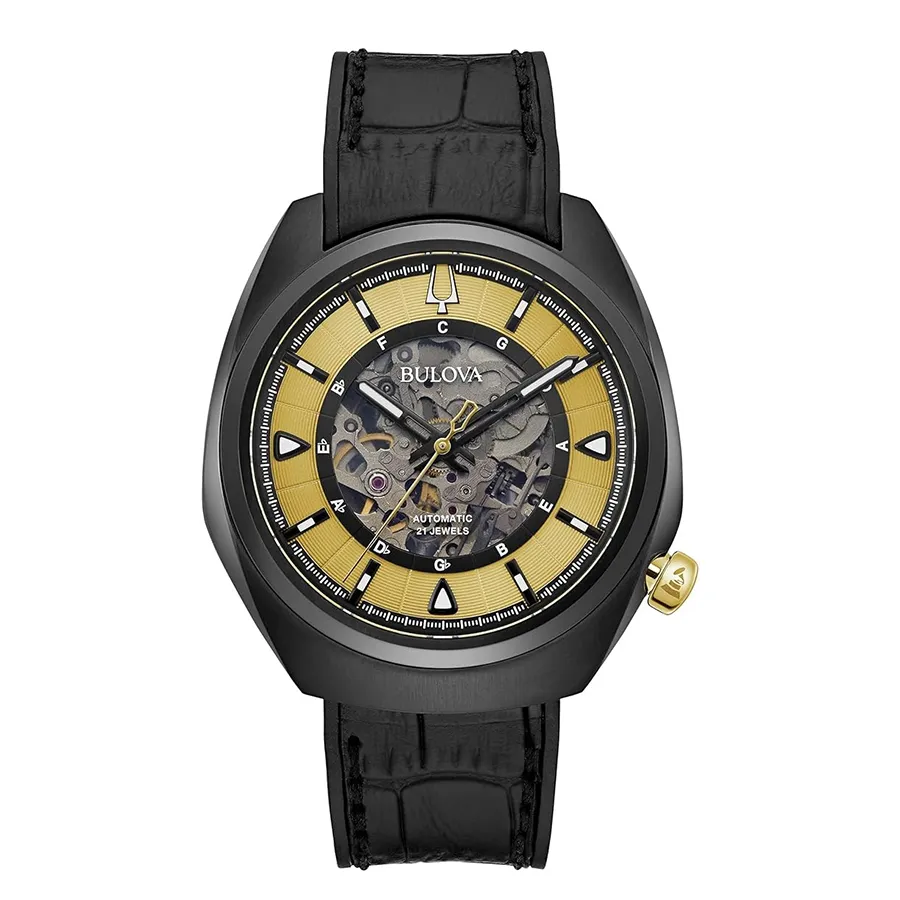 Đồng hồ Thụy Sỹ/Mỹ - Đồng Hồ Nam Bulova Grammy Automatic Skeleton Watch 98A241 Màu Đen - Vua Hàng Hiệu