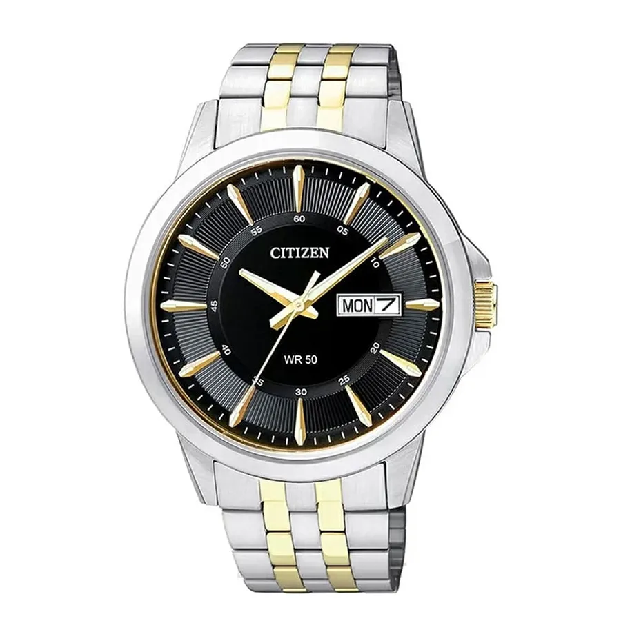 Đồng Hồ Nam Citizen Quartz Watch BF2018-52H Màu Bạc/Vàng Gold