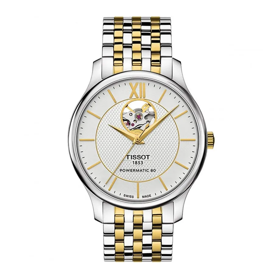 Đồng Hồ Nam Tissot Tradition  Automatic Watch T063.907.22.038.00 Màu Bạc - Vàng