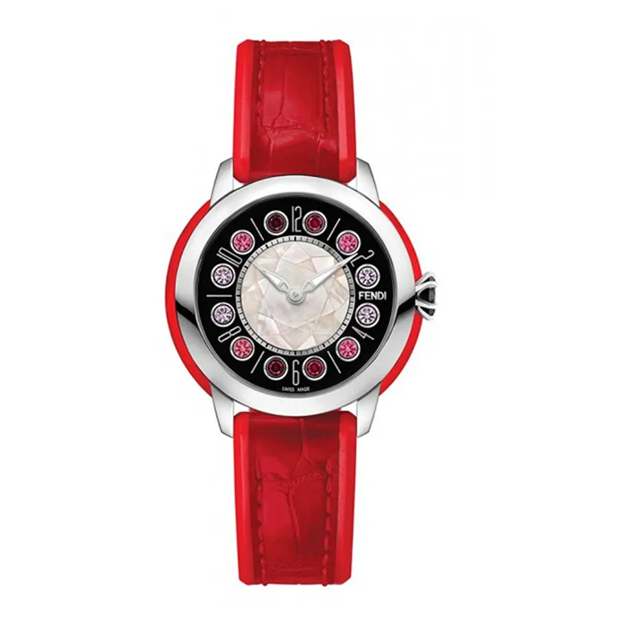 Fendi - Đồng Hồ Nữ Fendi Ishine Watch F136021573T01 Size 33mm Màu Đỏ - Vua Hàng Hiệu