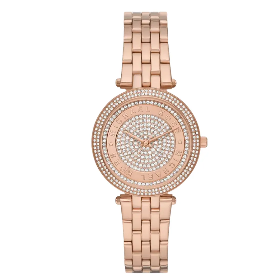 Đồng hồ Michael Kors - Đồng Hồ Nữ Michael Kors MK Mini Darci Pavé Watch MK4592 Màu Vàng Hồng - Vua Hàng Hiệu