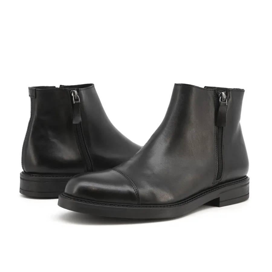 Giày Duca Di Morrone - Giày Boot Nam Duca Di Morrone GABRIELE-CRUST_NERO Màu Đen Size 41 - Vua Hàng Hiệu