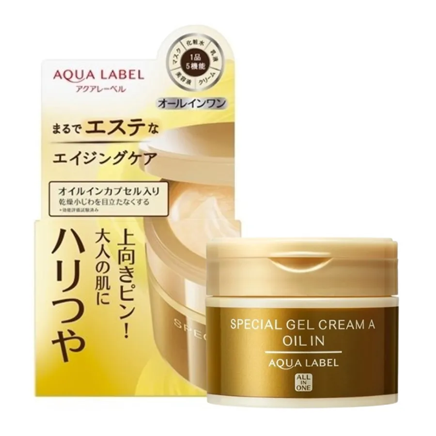 Shiseido Nhật Bản - Kem Dưỡng Trẻ Hóa Da Shiseido Aqua Label Special Oil In Gel Cream 90g - Vua Hàng Hiệu