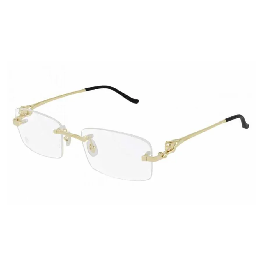 Kính mắt Vàng - Kính Mắt Cận Cartier Eyeglasses CT0281O 001 Màu Vàng - Vua Hàng Hiệu