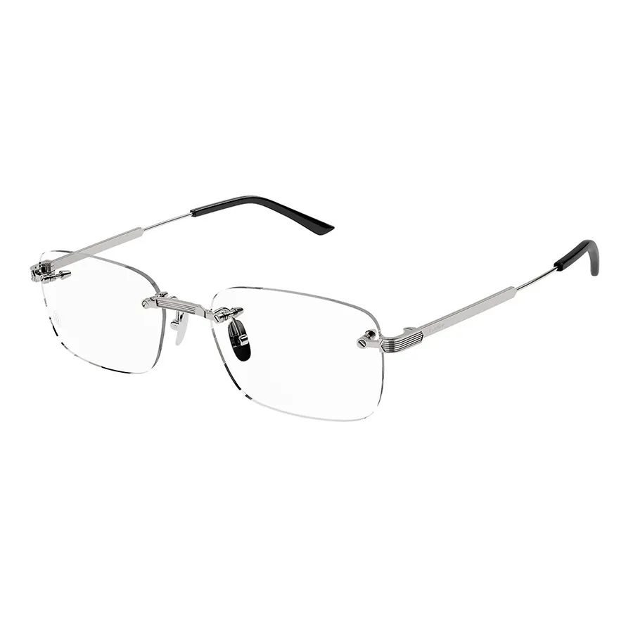 Kính mắt Cartier Bạc - Kính Mắt Cận Cartier Rectangular Eyeglasses CT0349O 002 Màu Bạc - Vua Hàng Hiệu