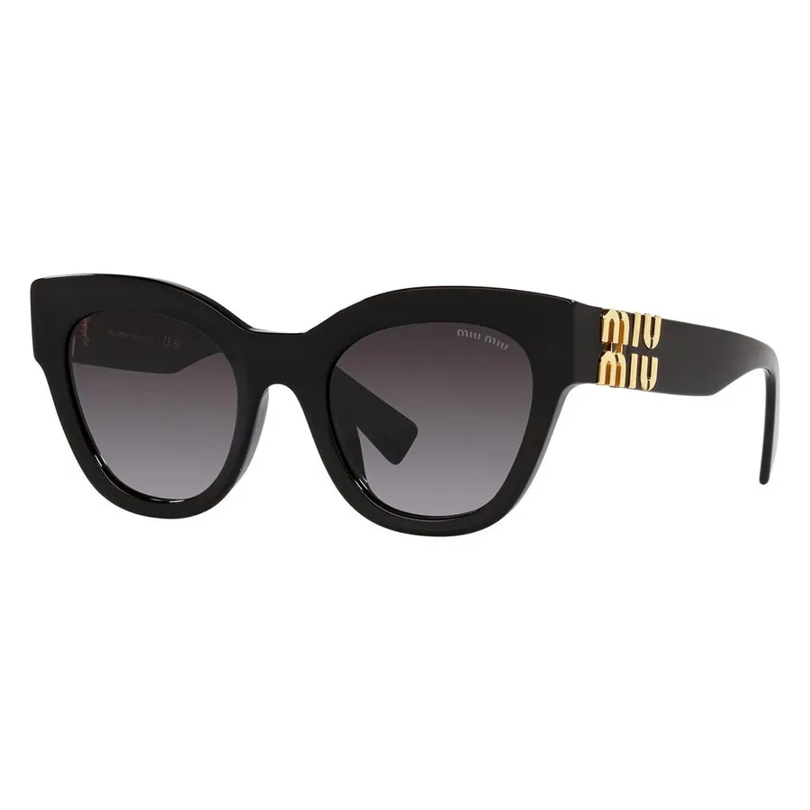 Miu Miu - Kính Mát Nữ Miu Miu Sunglasses 01Y 1AB-5D1 3N Màu Đen Xám - Vua Hàng Hiệu