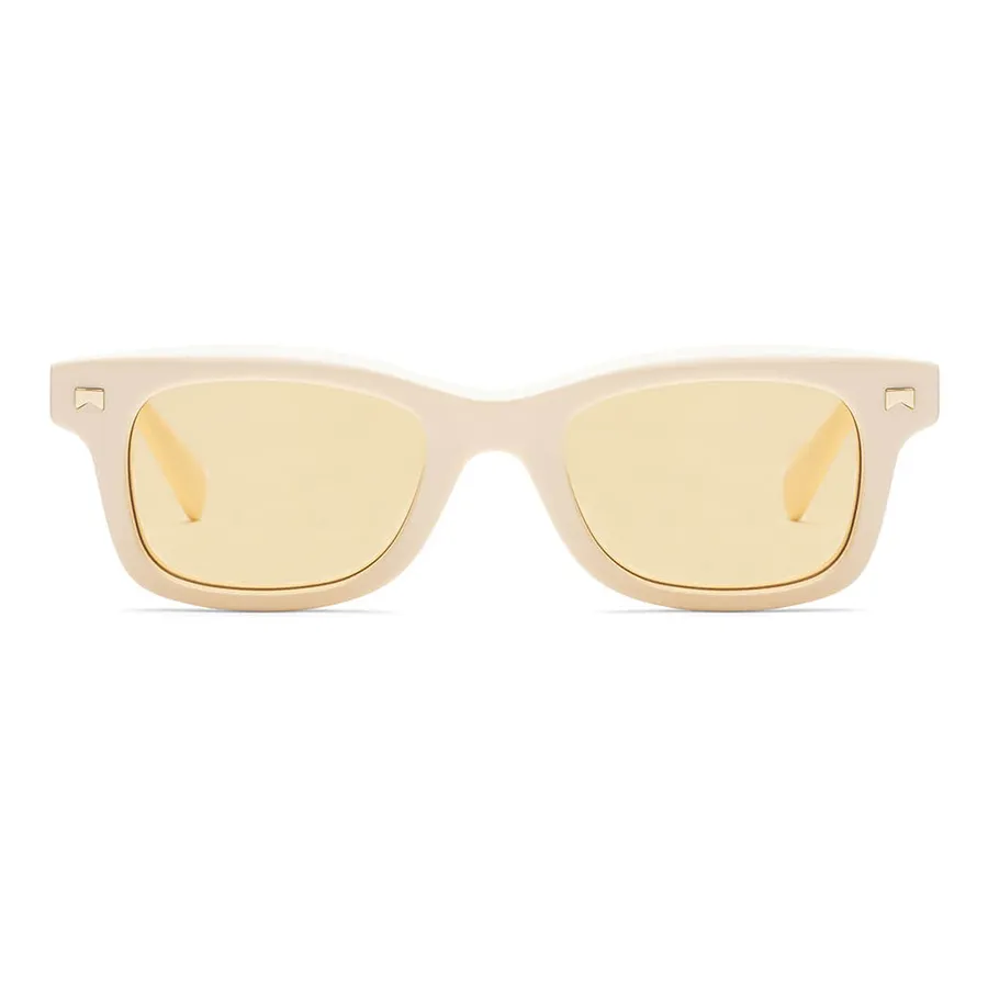 Rhude - Kính Mát Rhude Sun Ray Sunglasses White Yellow Màu Trắng/Vàng - Vua Hàng Hiệu
